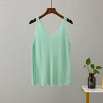 korean Bling Lurex diamond Summer knit Tank for Women Sleeveless KilyClothing