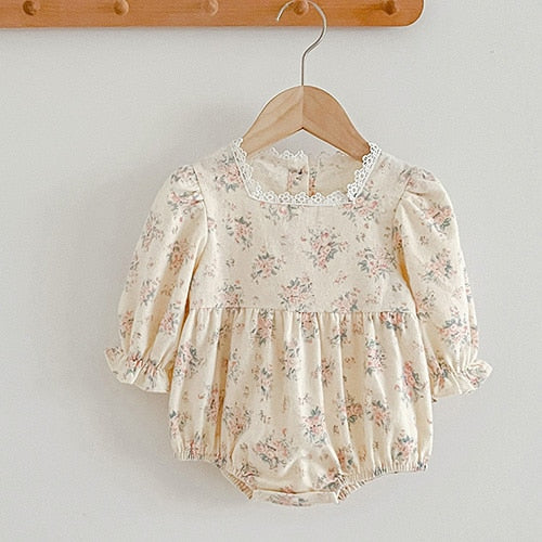 Baby Girls Clothing Autumn Spring Infant Baby Girls Jumpsuit Long Sleeve Cotton Embroidery Newborn Baby Girls Bodysuits KilyClothing