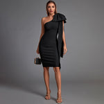 Ban Black Bodycon Dress Elegant Sexy Evening Club Party Dress High Quality KilyClothing