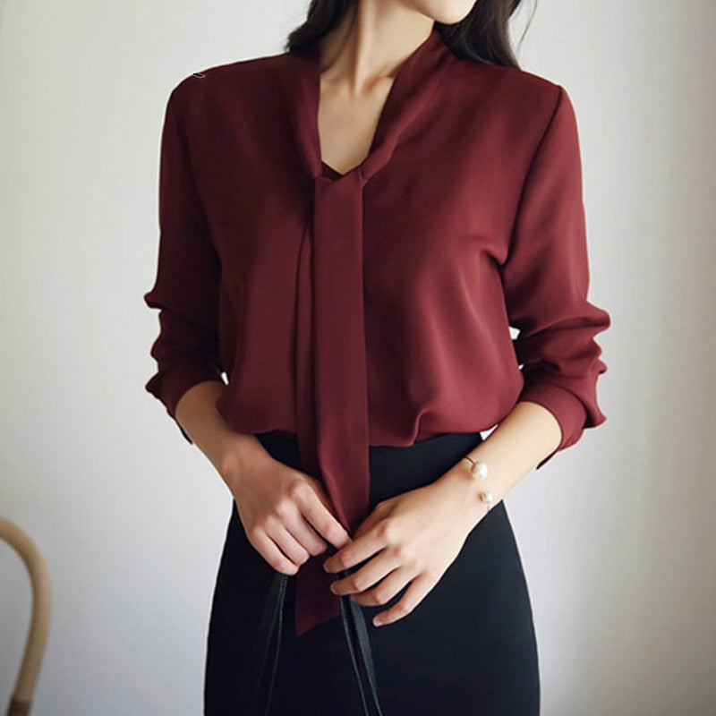 Loose Chiffon Shirt Women's Blouse KilyClothing