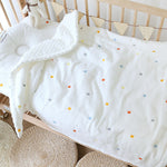 Cotton Kids infant Bed Quilts Blanket Cot Crib Blankets Comfort Plaid KilyClothing