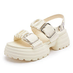 Summer Sandals Belt Buckle Wearing Platform KilyClothing