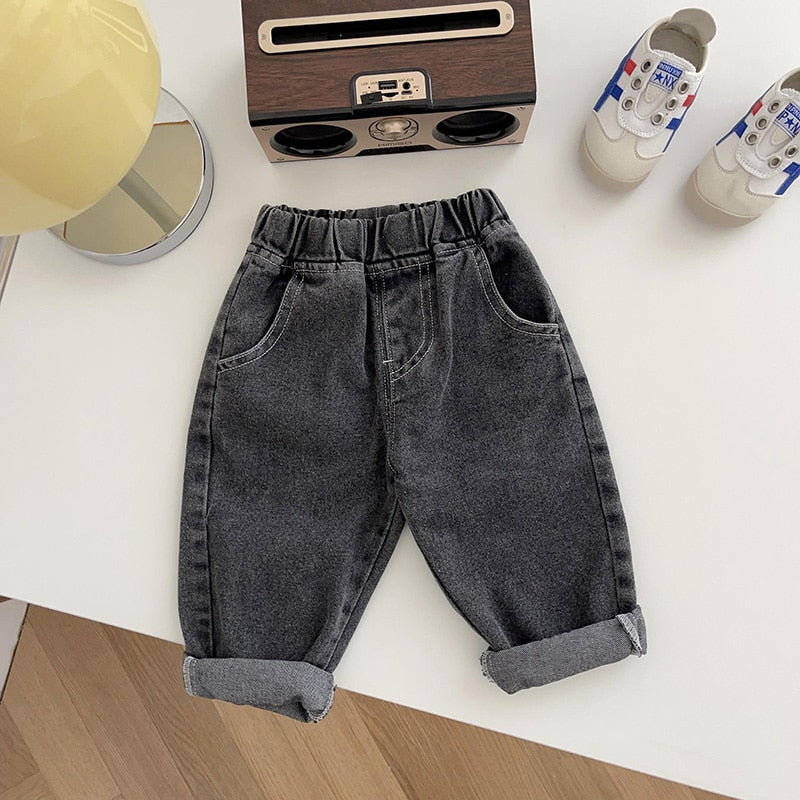 Baby Pants Solid Kids Jeans Casual Boys Denim Pants Soft Girls Fashion Trousers KilyClothing