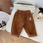 Kids Pants Corduroy Trousers Enbroidery Girls Pants KilyClothing