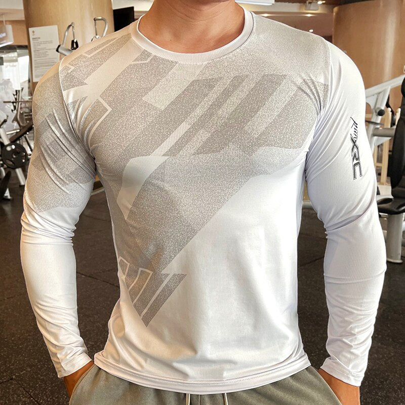 High Quality Running Sport Shirt Men Fitness Compression Long Sleeve Upper Clothin KilyClothing