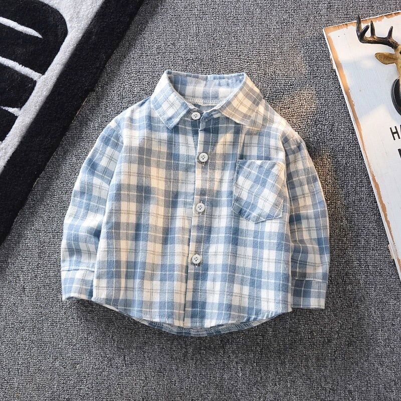 Spring Thin Shirts Baby Boys Long Sleeve Striped Print Shirts Kids Tops Tees Shirts Casual Blouse KilyClothing