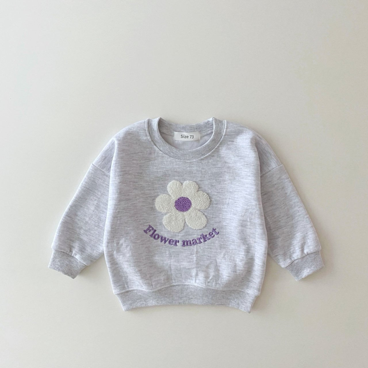 Organic Cotton Flowers Sweatshirt+Pants 2 Pcs/Set Tracksuit Toddler Girl KilyClothing