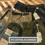 Cotton Solid Color Loose Casual Safari Style Pants Pocket Army Green Workwear KilyClothing
