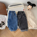 Baby Pants Solid Kids Jeans Casual Boys Denim Pants Soft Girls Fashion Trousers KilyClothing