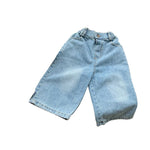 Jeans Children Loose and Straight Trousers Girls Casual Style Denim Blue Pants KilyClothing