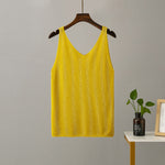 korean Bling Lurex diamond Summer knit Tank for Women Sleeveless KilyClothing