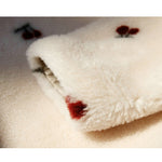 Sweet Cherry Small Fragrance Short Lamb Wool Plush Coat KilyClothing