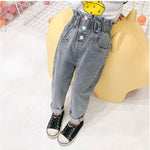 Toddler Girl Clothes Baggy Jeans Kids Casual Warm Trousers Winter Infant Baby Girls Jeans Cartoon High Waisted Denim Harem Pants KilyClothing