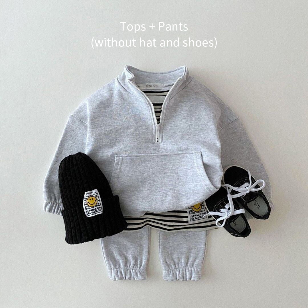 Costume Kids Tracksuits Letter Hoodies Jacket Pants 2Pcs Sets KilyClothing