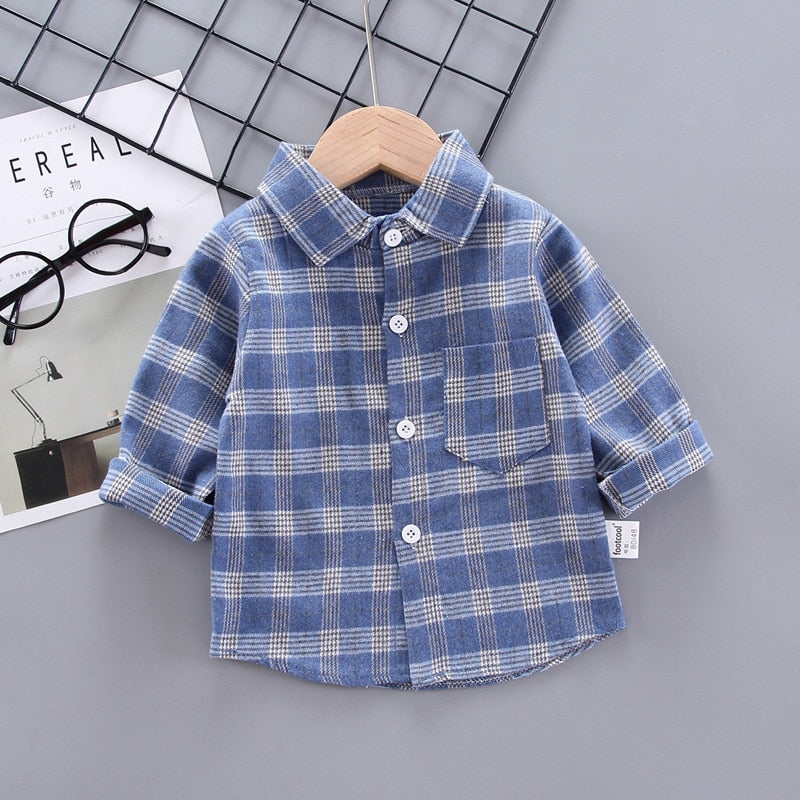 Spring Thin Shirts Baby Boys Long Sleeve Striped Print Shirts Kids Tops Tees Shirts Casual Blouse KilyClothing