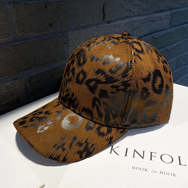 Korean Leopard-print Baseball Cap Spring and Autumn Ladies All-match Fashion Caps