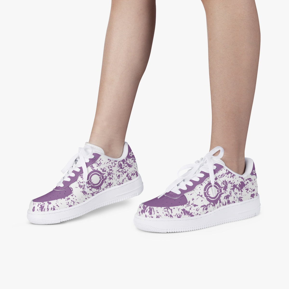 OOTAMAWAE Original Brand Low-Top Leather Sports Sneakers Air Purple paint KilyClothing