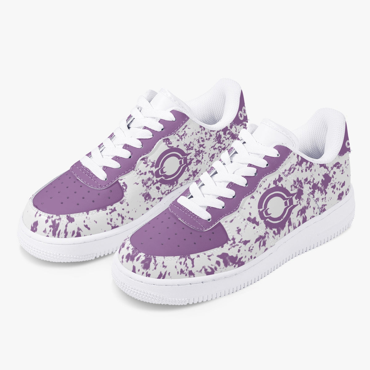 OOTAMAWAE Original Brand Low-Top Leather Sports Sneakers Air Purple paint KilyClothing