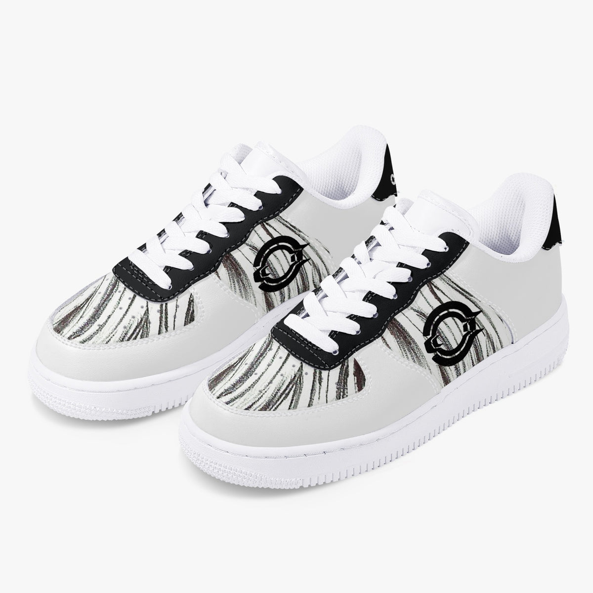 OOTAMAWAE Original Brand Low-Top Leather Sports Sneakers AIR Black Cloud KilyClothing