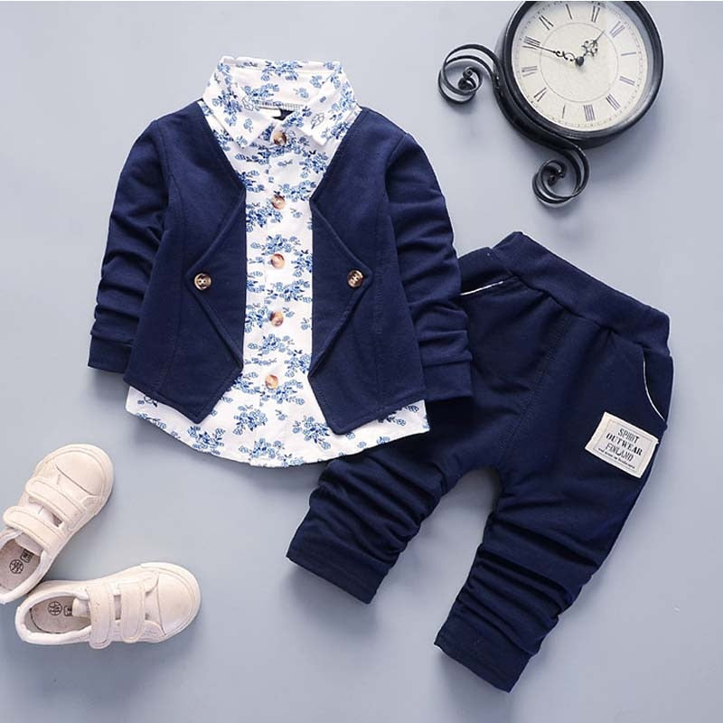 Suit Toddler Children Flower Coat Pants 2Pcs Sets Kid Casual Tracksuits For Baby KilyClothing