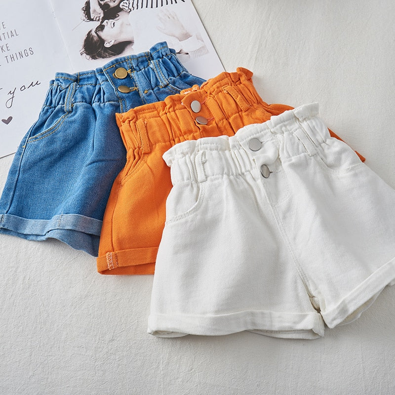 Girls Fashion Hot Jeans Denim Shorts Three Color KilyClothing