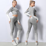 yoga set gym clothing Female Sport fitness suit Running Clothes yoga top+   Leggings women Seamless gym yoga bra suits KilyClothing