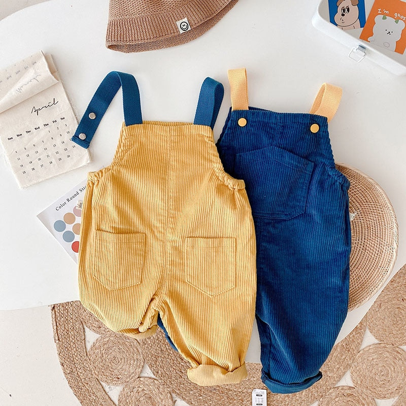 Kids Pants Corduroy Boys Jumpsuits Girls Overall KilyClothing