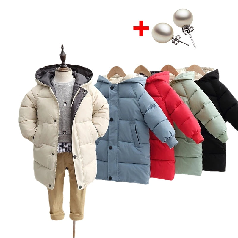 Children's Down Coat Winter Teenage Baby Boys Girls Cotton-padded KilyClothing