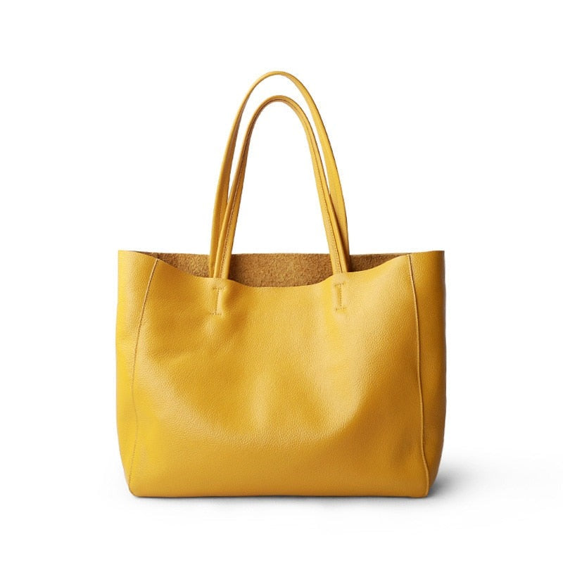 Luxury Bag Genuine Leather Casual Tote Female Fashion Summer Beach Handbag KilyClothing