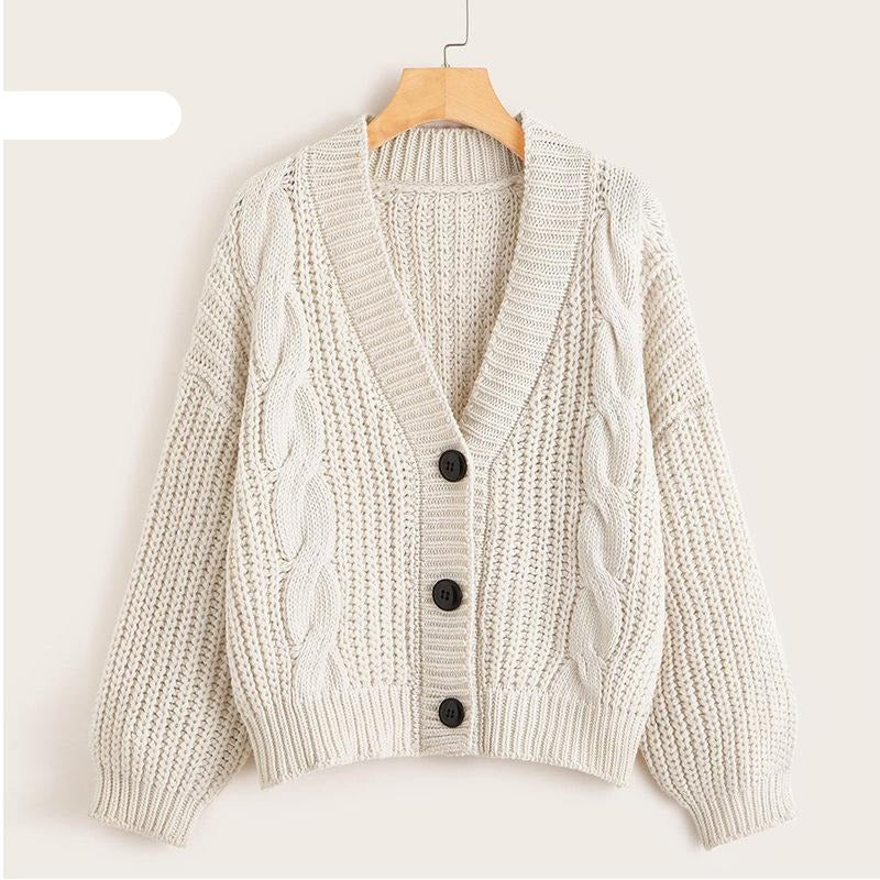 Knit Sweater Women Autumn Female Casual Long Sleeve Button Cardigan Knitted Sweaters Coat Femme Winter Warm Clothes KilyClothing