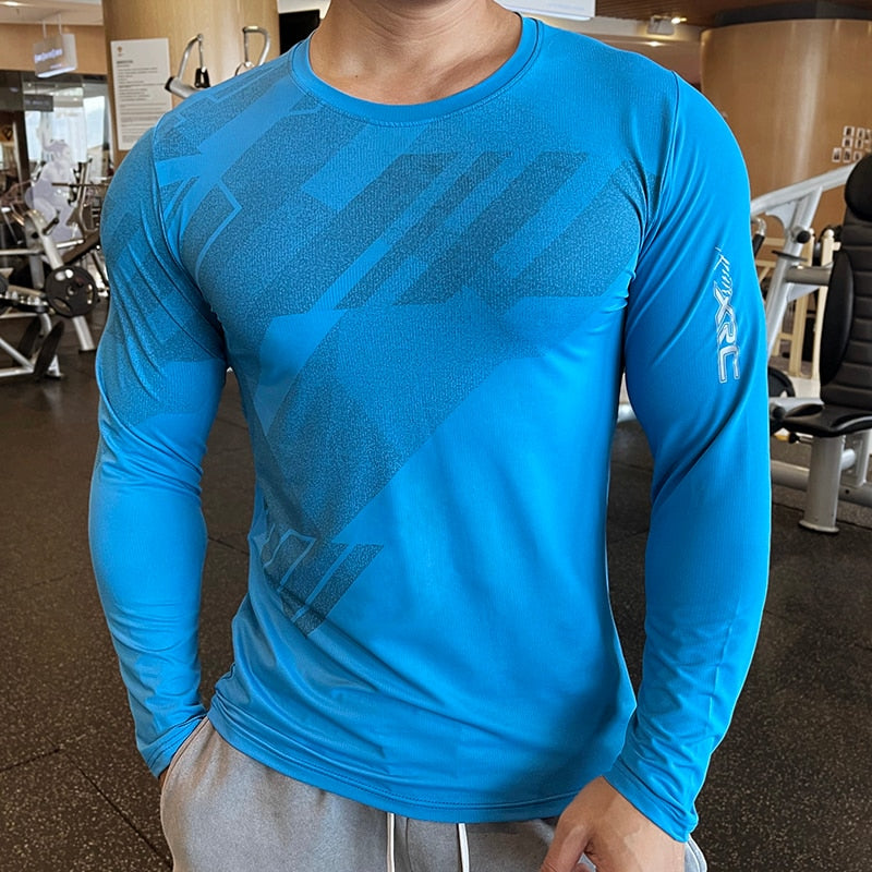 High Quality Running Sport Shirt Men Fitness Compression Long Sleeve Upper Clothin KilyClothing