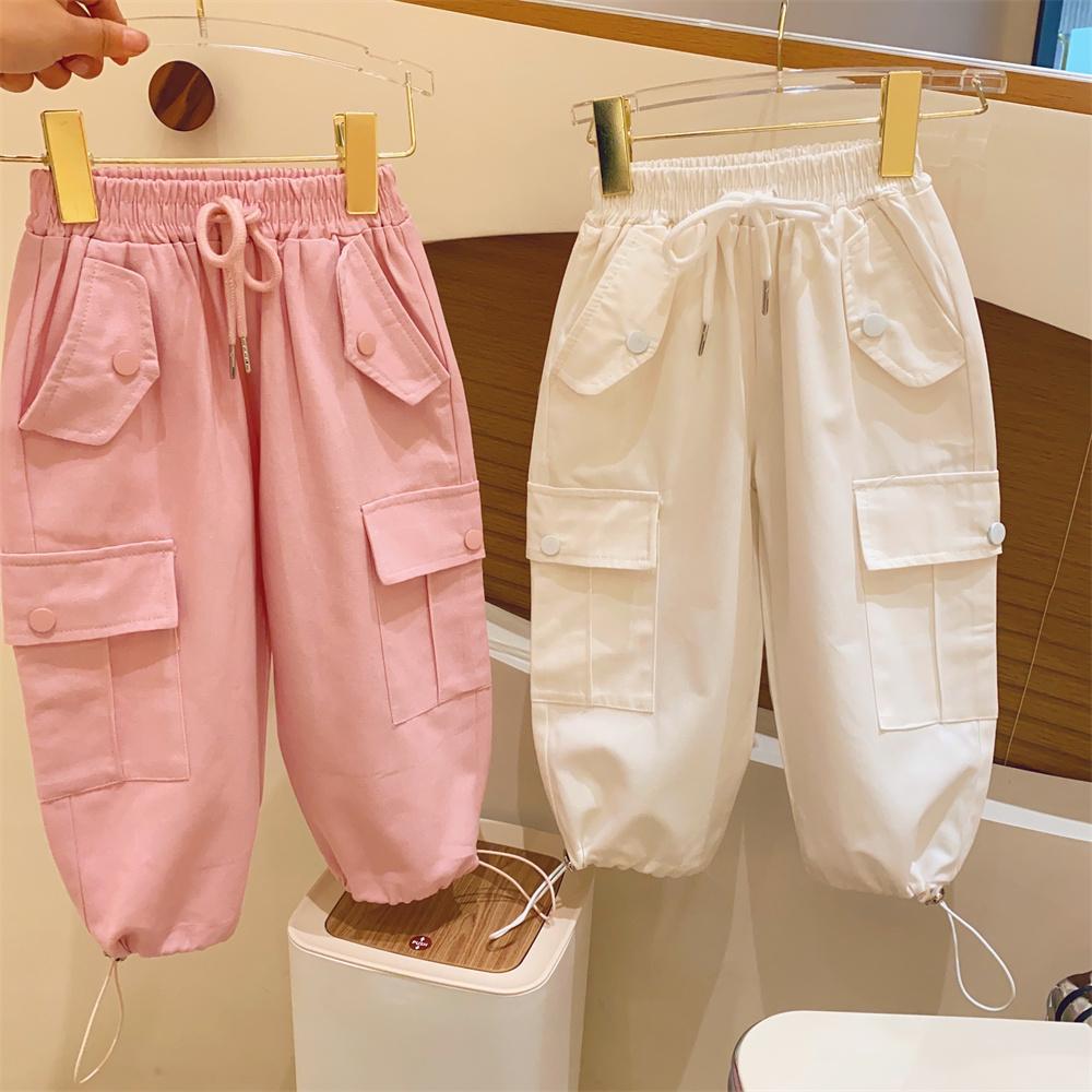 Cargo Pants Girls Loose Sweat Trousers Children Outwear KilyClothing