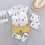 Baby Clothes Cool Pyramid Summer Short-sleeved Shirt Set KilyClothing