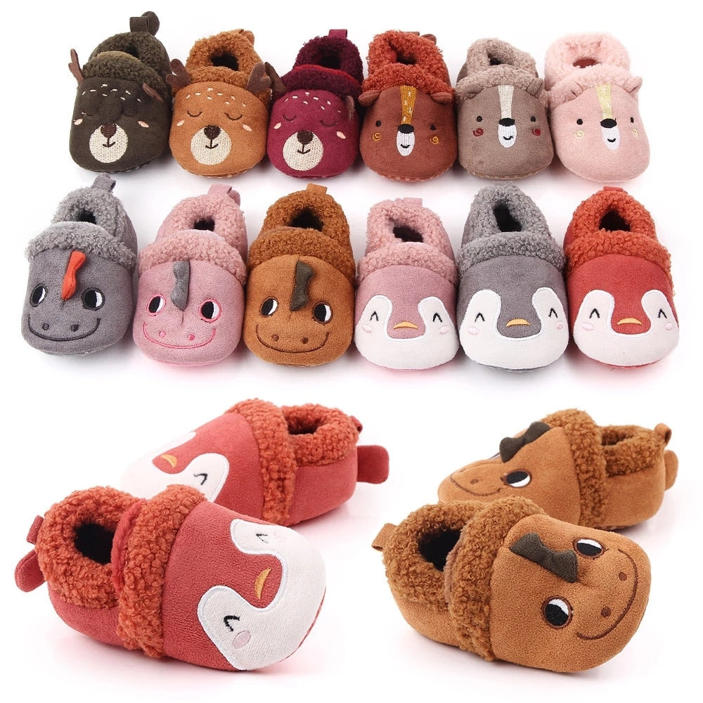 Slippers Toddler Baby Boy Girl / Cute Cartoon Anti-slip Prewalker Baby Slippers KilyClothing